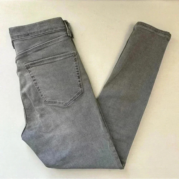 Topshop Jamie Skinny Jeans High Rise Ankle Cropped  Grey Size 26 - Picture 12 of 13